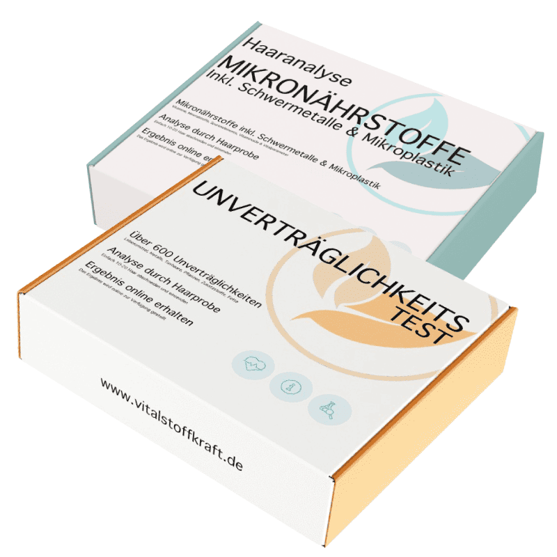 Nährstoffe - Schwermetalle & Mikroplastik + Unverträglichkeit - Kombipaket - Vitalstoffkraft